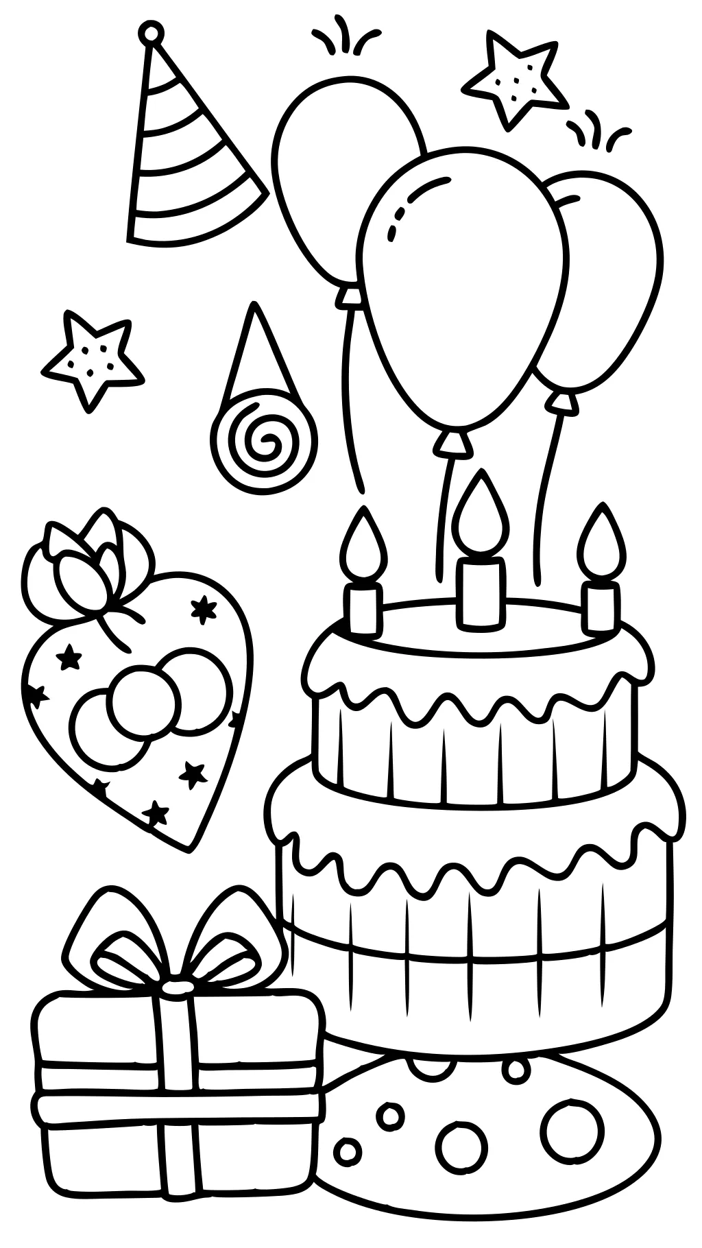 free coloring pages for birthdays printable